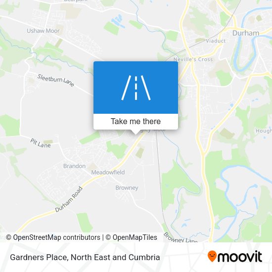 Gardners Place map