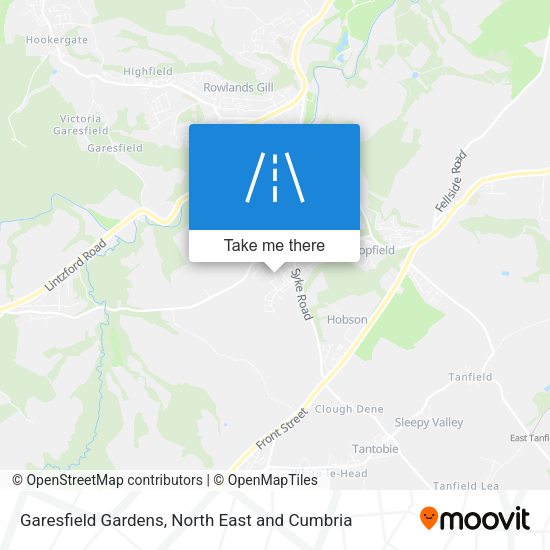 Garesfield Gardens map