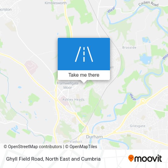 Ghyll Field Road map