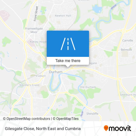 Gilesgate Close map