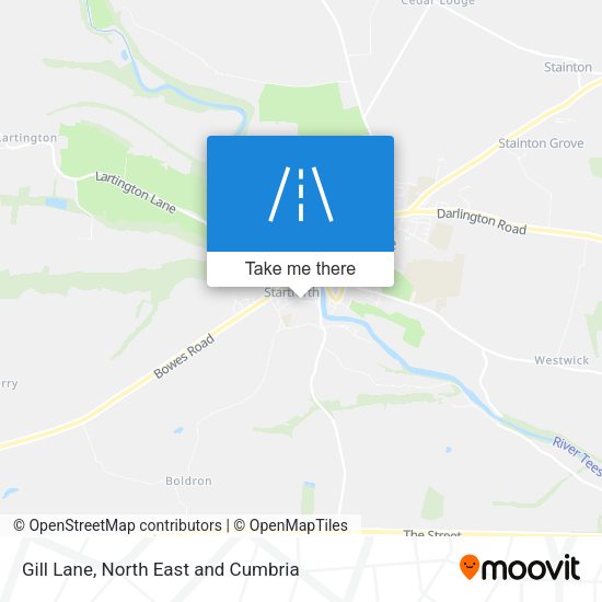 Gill Lane map