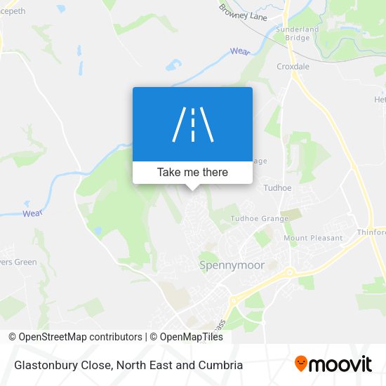 Glastonbury Close map