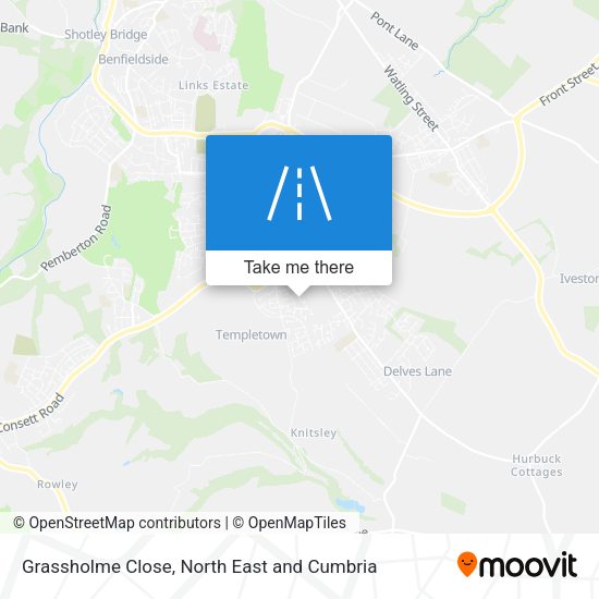 Grassholme Close map