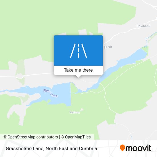 Grassholme Lane map