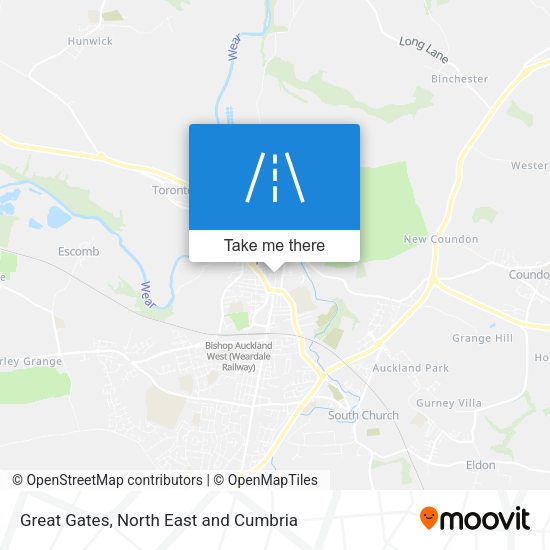 Great Gates map