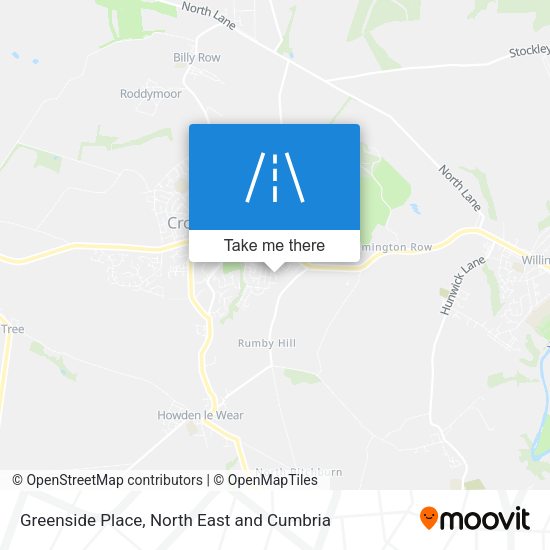 Greenside Place map