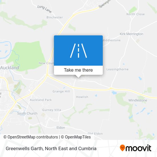 Greenwells Garth map