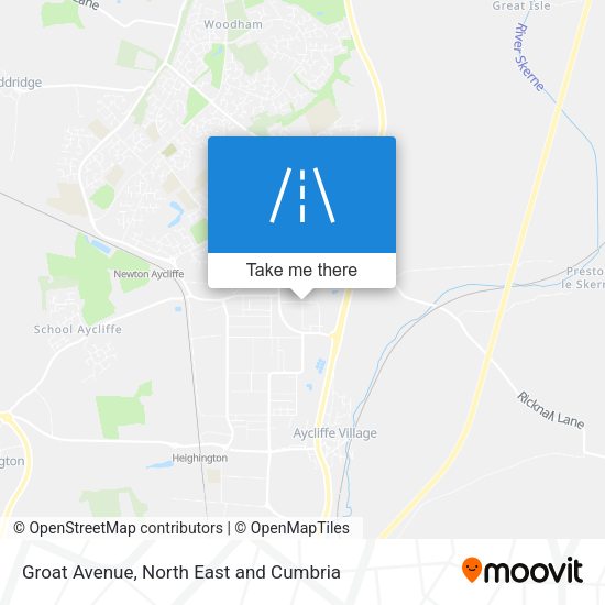 Groat Avenue map