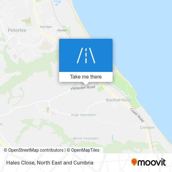 Hales Close map