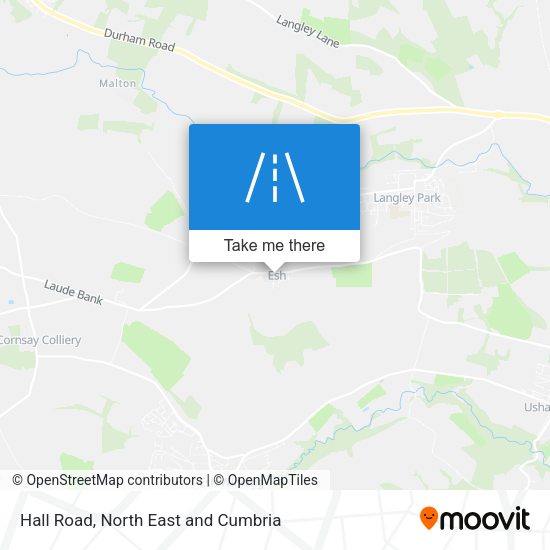 Hall Road map