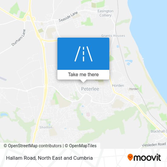 Hallam Road map