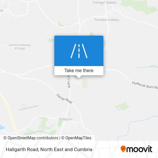 Hallgarth Road map