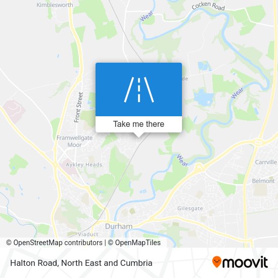 Halton Road map