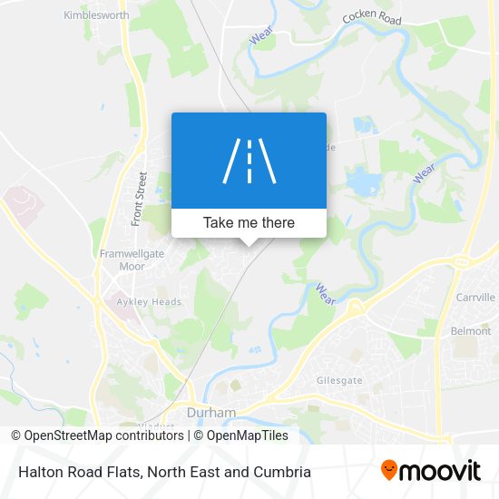 Halton Road Flats map