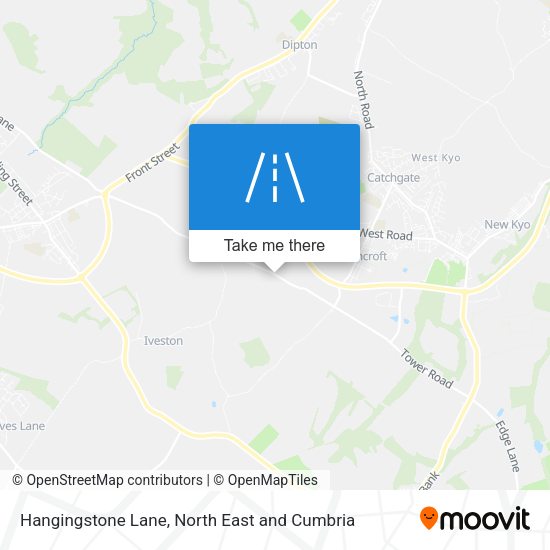 Hangingstone Lane map