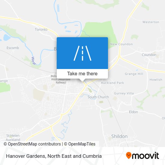 Hanover Gardens map