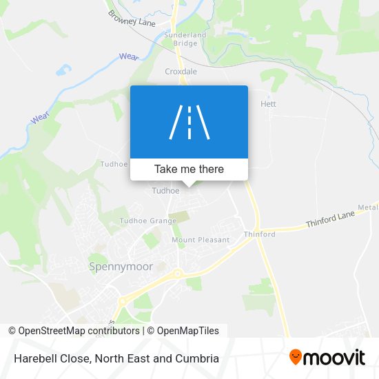 Harebell Close map