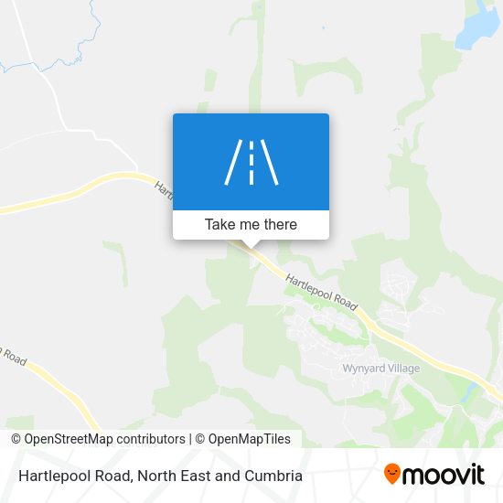 Hartlepool Road map