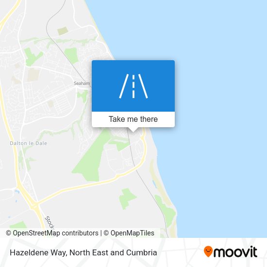 Hazeldene Way map