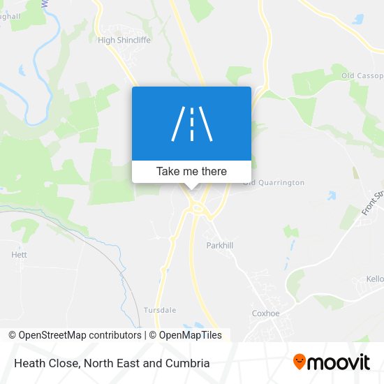 Heath Close map