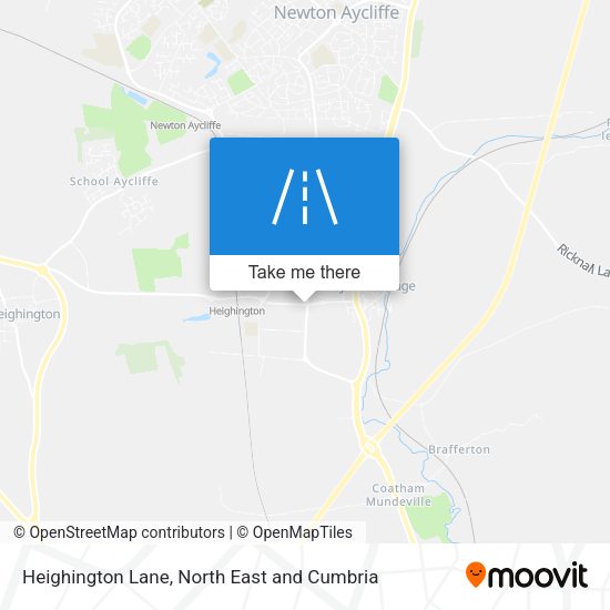 Heighington Lane map
