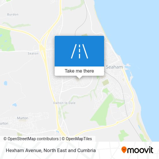 Hexham Avenue map