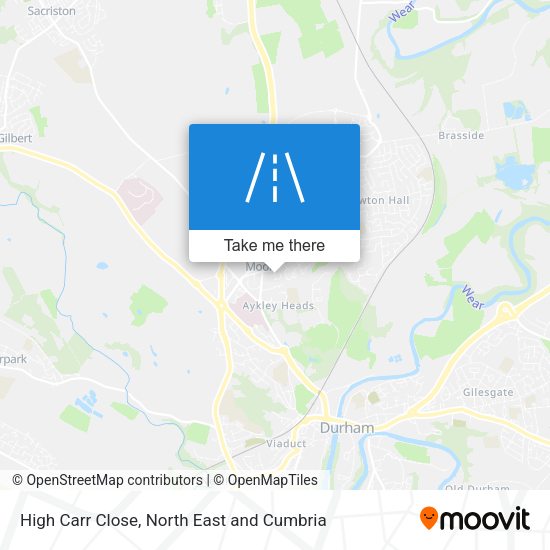 High Carr Close map