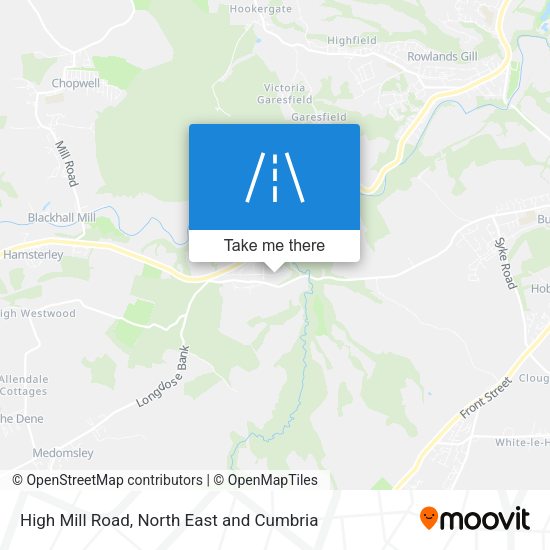 High Mill Road map
