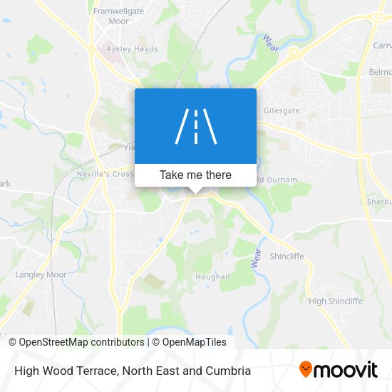 High Wood Terrace map