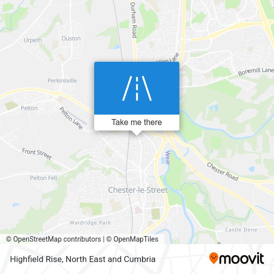 Highfield Rise map