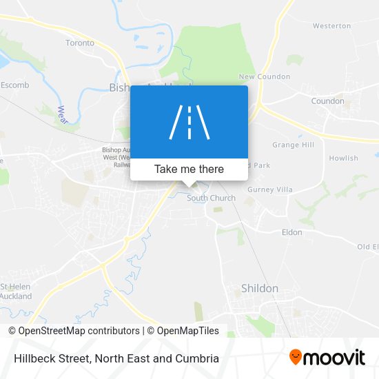 Hillbeck Street map