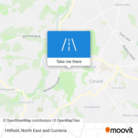 Hillfield map