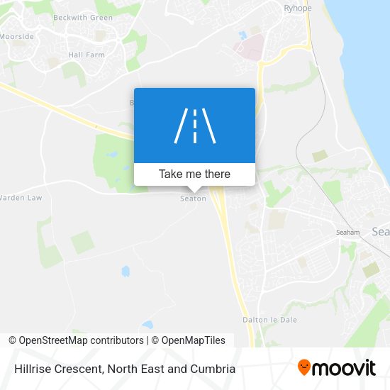 Hillrise Crescent map