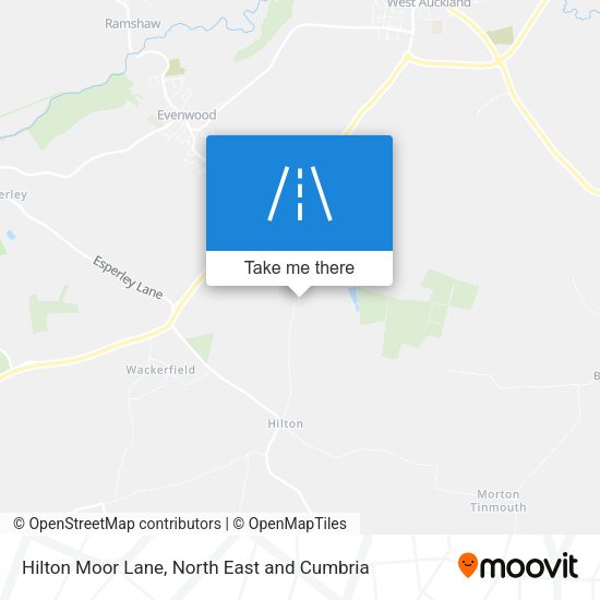 Hilton Moor Lane map