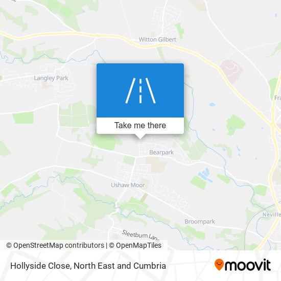 Hollyside Close map