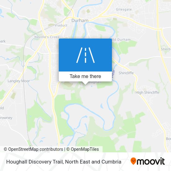 Houghall Discovery Trail map