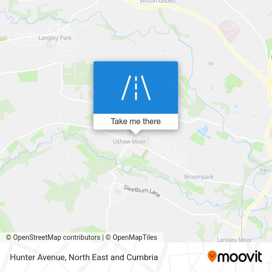 Hunter Avenue map