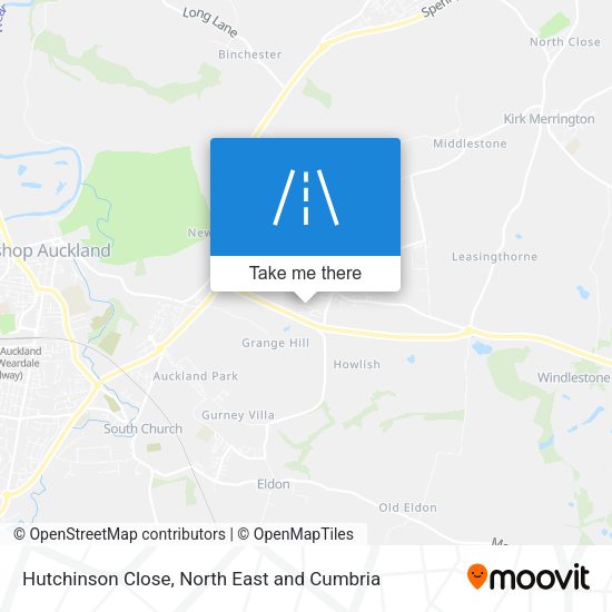 Hutchinson Close map