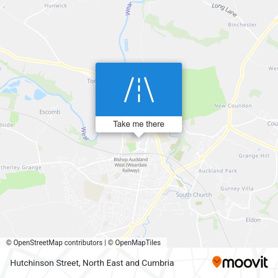 Hutchinson Street map