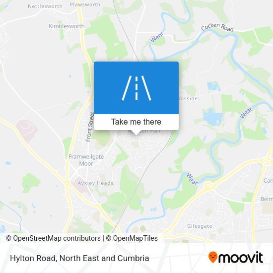 Hylton Road map