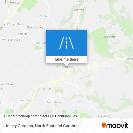 Joicey Gardens map