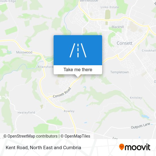 Kent Road map