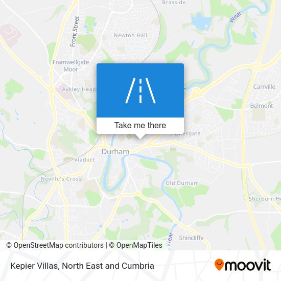 Kepier Villas map