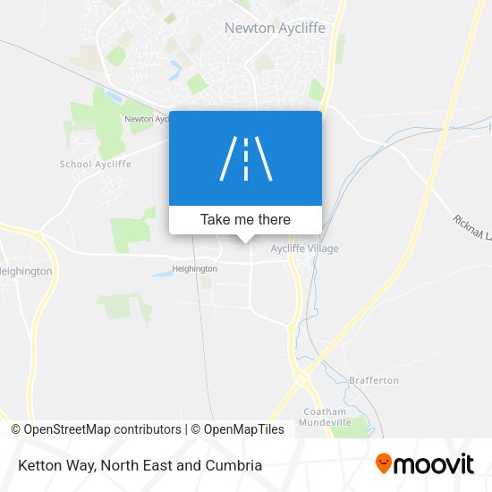 Ketton Way map