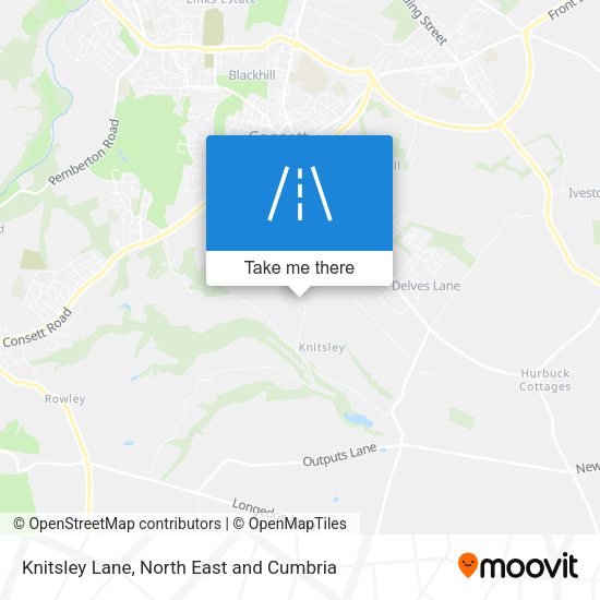 Knitsley Lane map