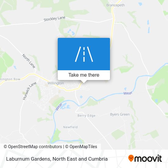 Laburnum Gardens map