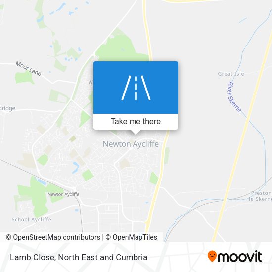 Lamb Close map