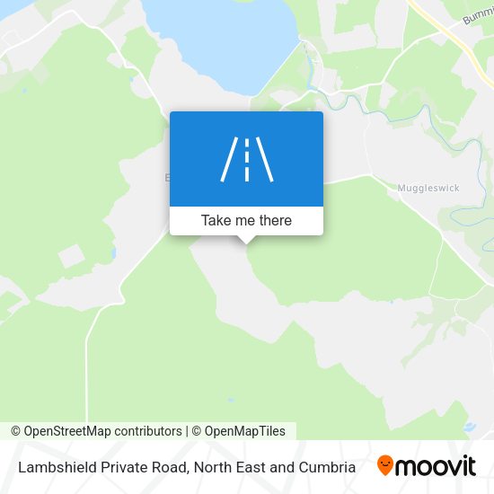 Lambshield Private Road map