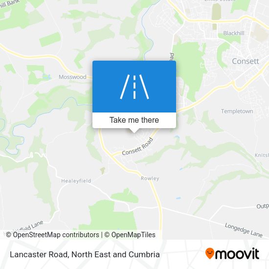 Lancaster Road map