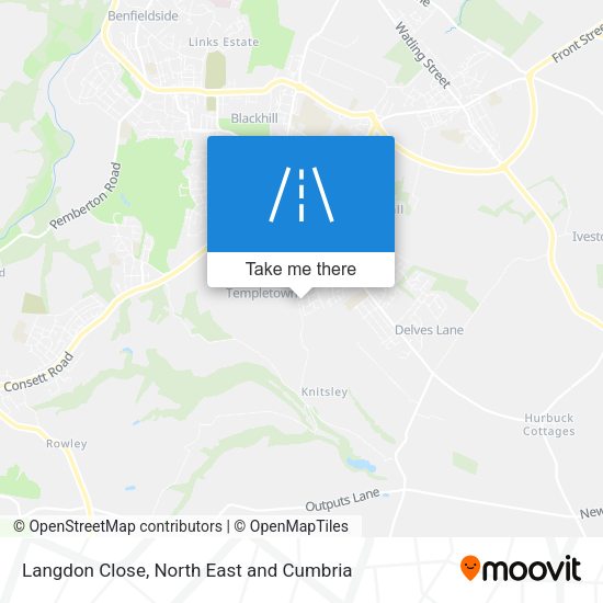 Langdon Close map